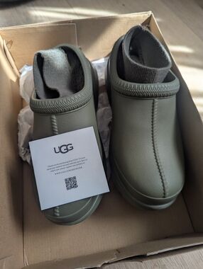 UGG Tasman X Olive Green Slip-On Mule Clogs